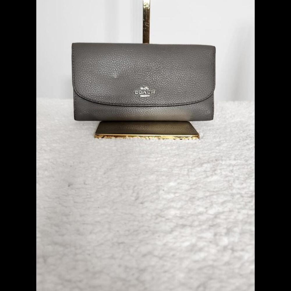 Coach Gray Pebble Wallet
